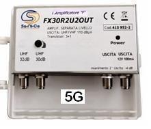 AMPL.2UHFX30db 2 OUT 5G