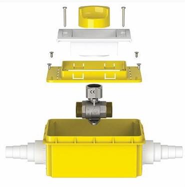 VALV.GAS-BOX INCASSO 3/4